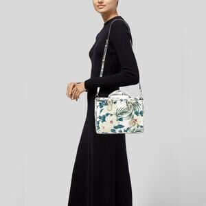 Henri Bendel Floral Print leather tote bag